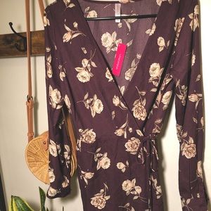Xhilaration - Wrap Around Floral Print Dress NWT